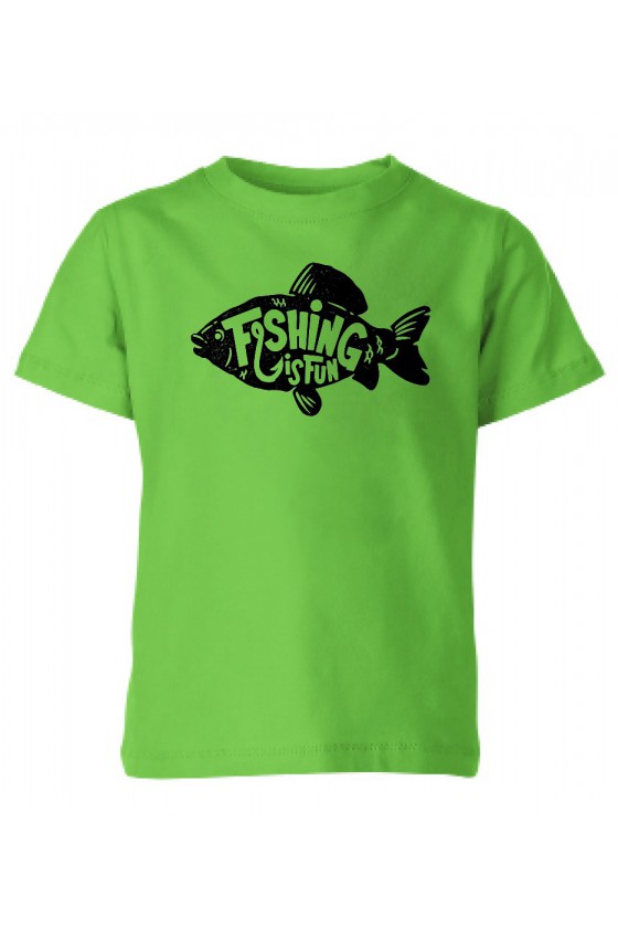 Koszulka Dziecięca Fishing Is Fun