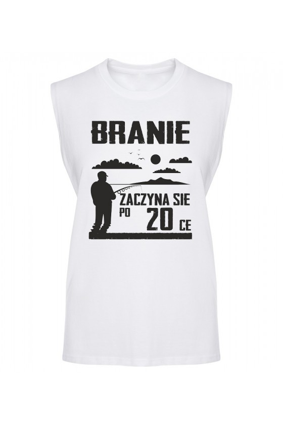 Koszulka Męska Tank Top Branie Zaczyna Się Po 20-ce