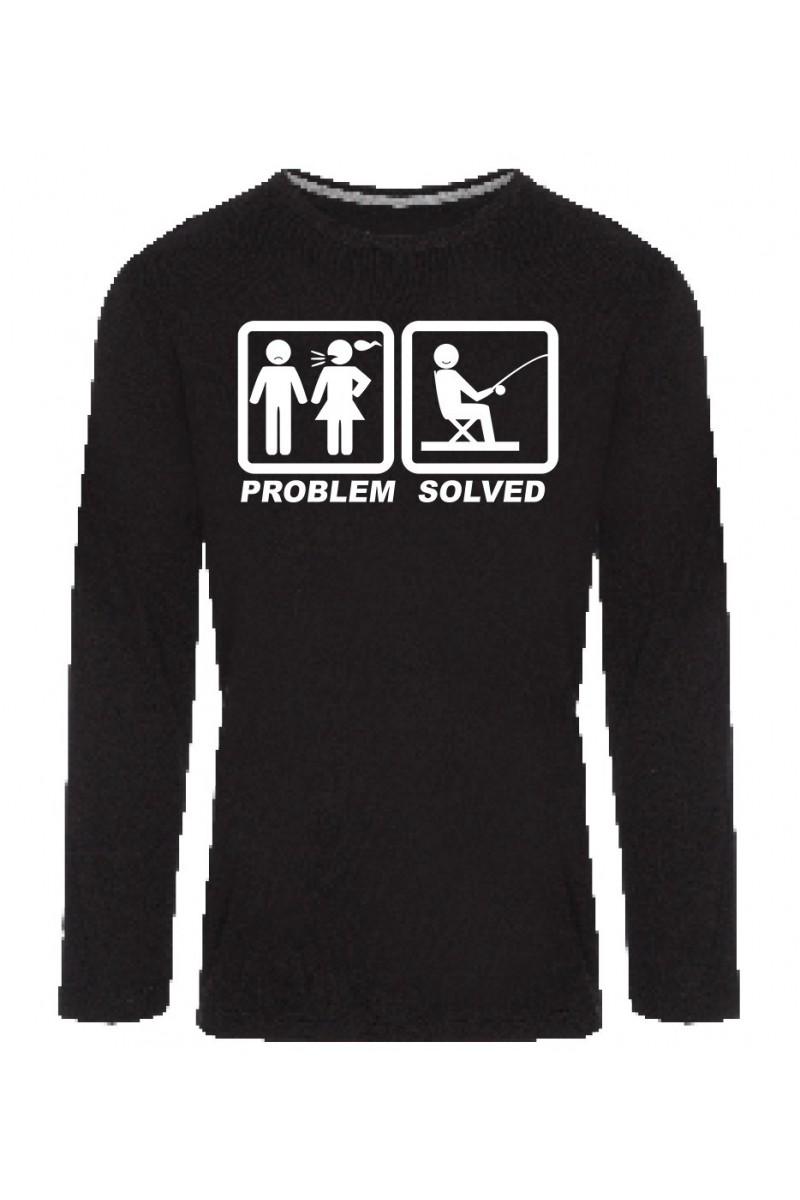 Koszulka Męska Longsleeve Problem Solved