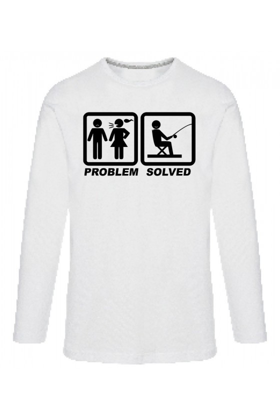 Koszulka Męska Longsleeve Problem Solved