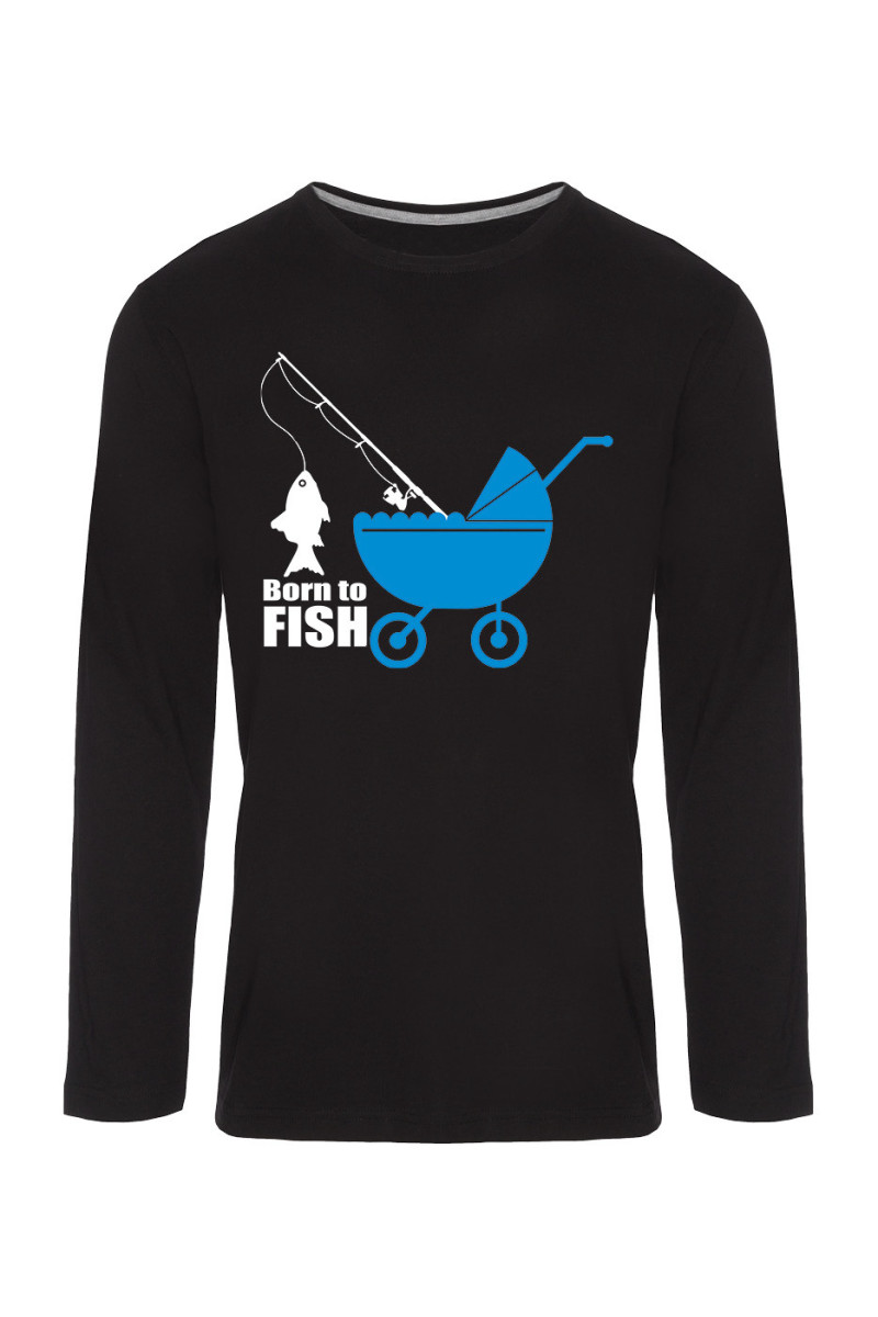 Koszulka Męska Longsleeve Born To Fish